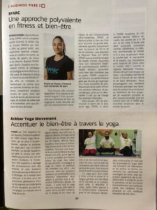 bien etre yoga Business magazine 6 January 2021